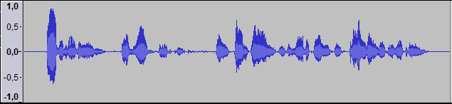 Hüllkurve Audiobeispiel Wavepressor vorher