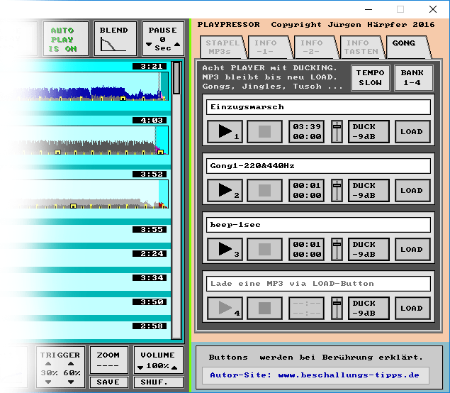 Screenshot Playpressor