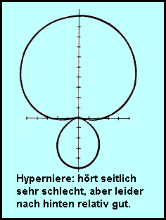 Diagramm Richtwirkung Hyperniere